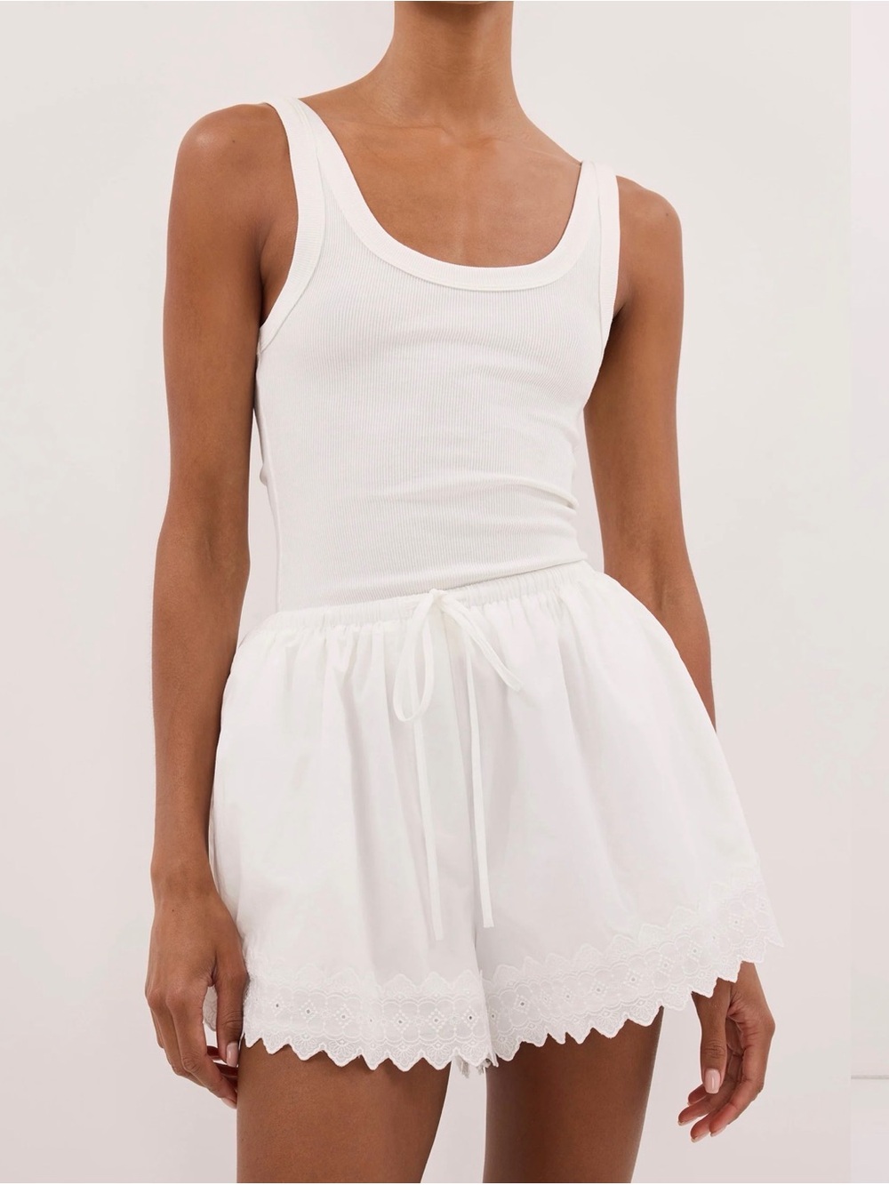 DISSH White Eyelet Lace-Trim